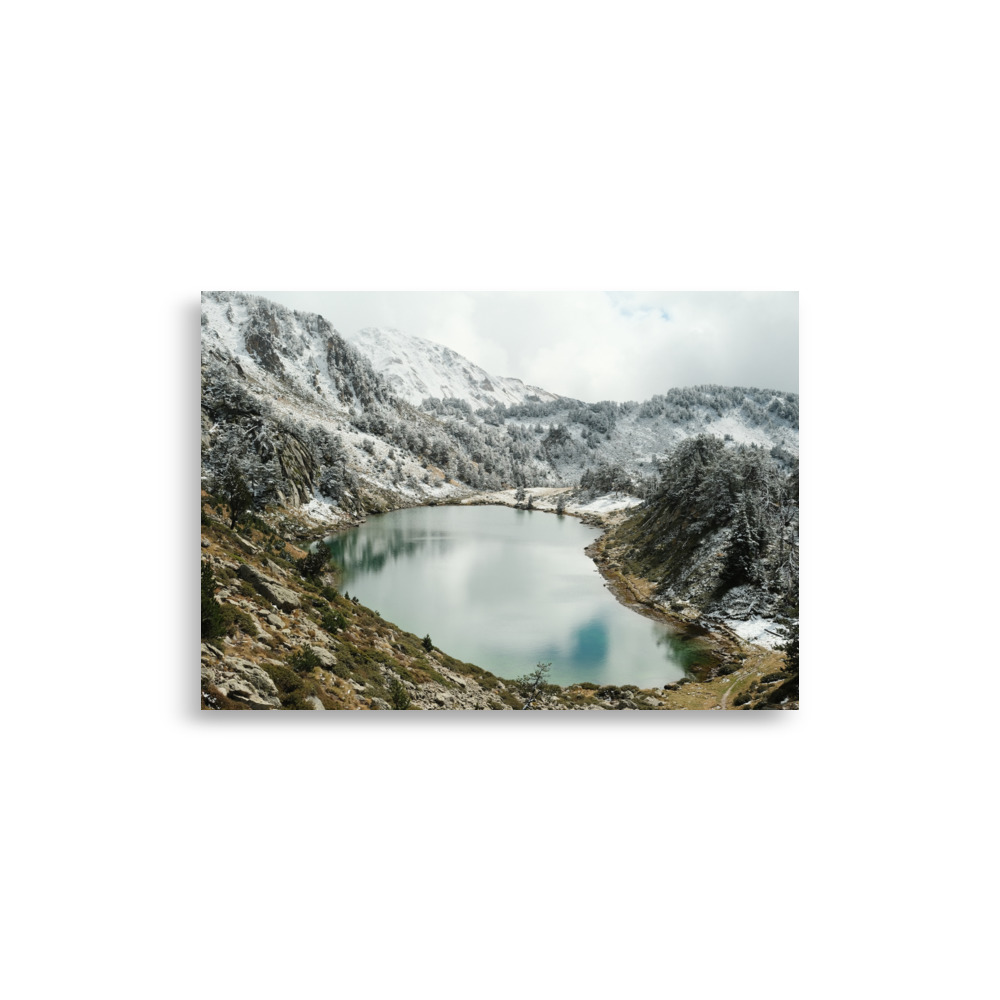 Mountains #1 - Snowy lake - matte poster - Image 3