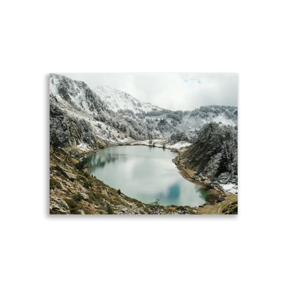 Mountains #1 - Snowy lake - matte poster - Image 4