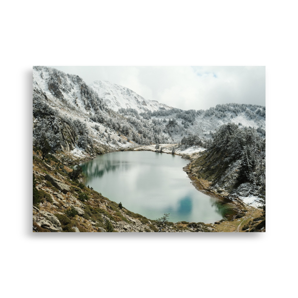 Mountains #1 - Snowy lake - matte poster - Image 5