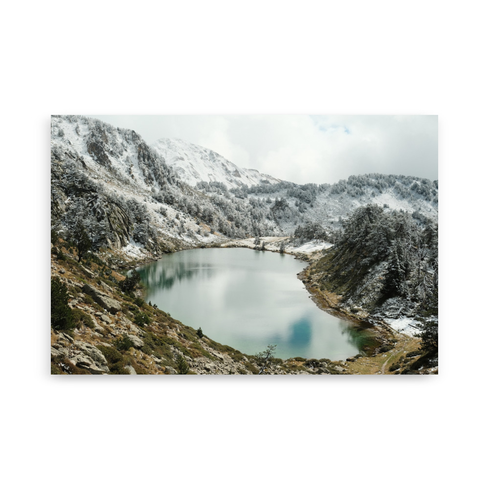 Mountains #1 - Snowy lake - matte poster - Image 6