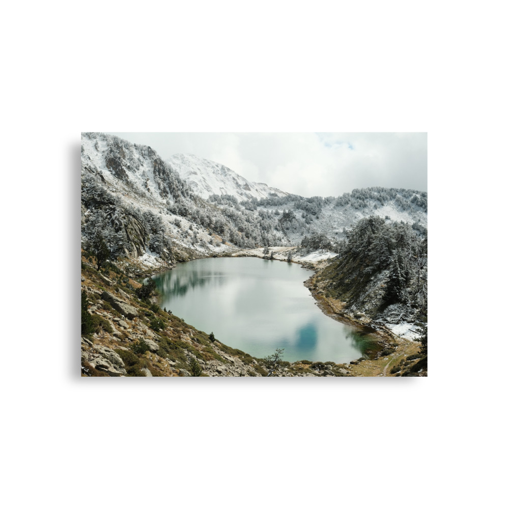 Mountains #1 - Snowy lake - matte poster - Image 2