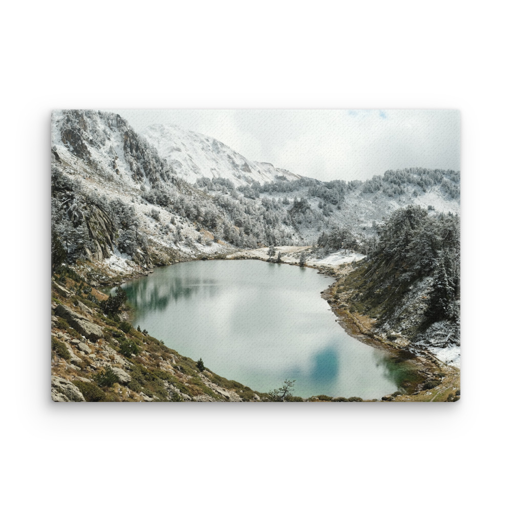Mountains #1 - Snowy lake - canvas print - Image 4