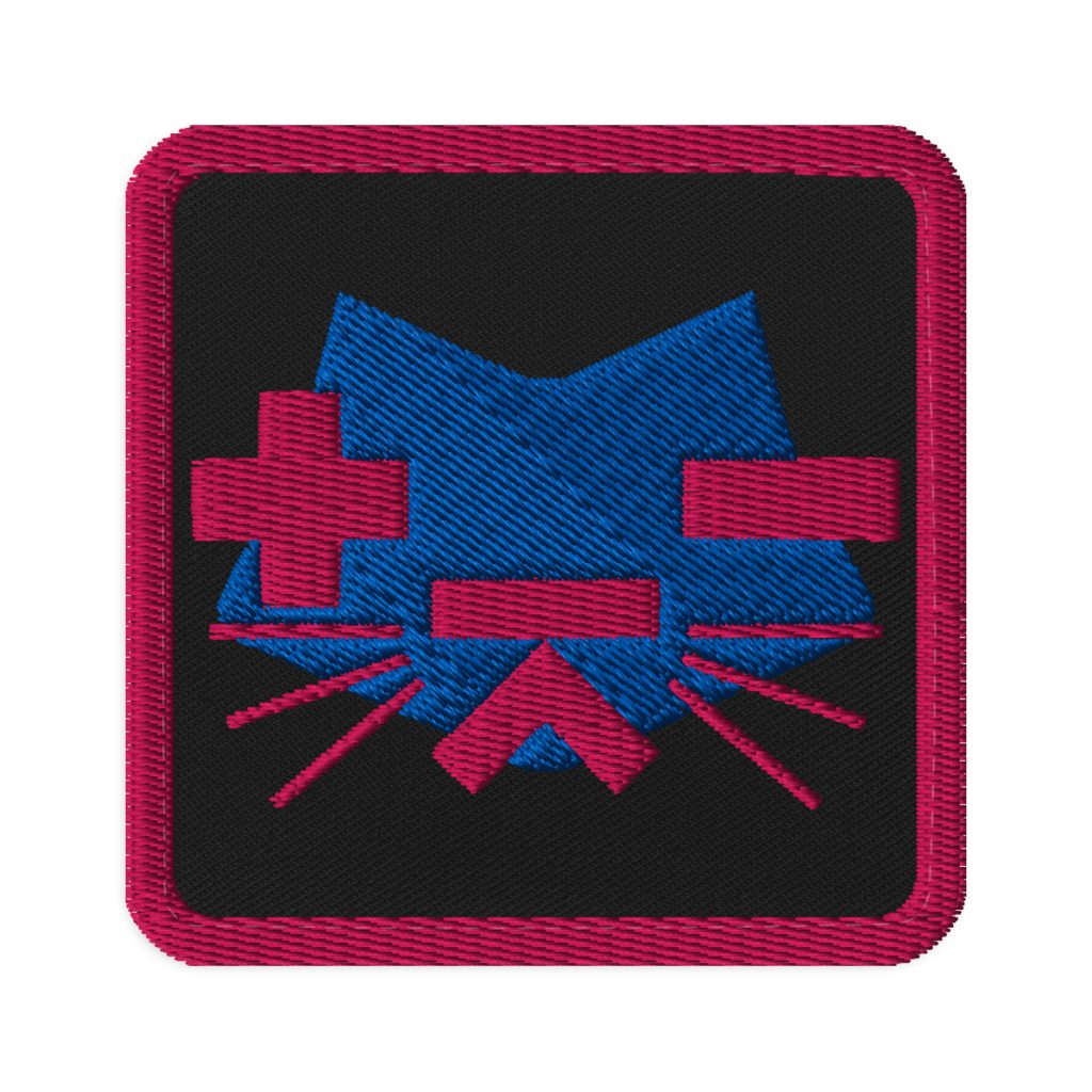 Mediafirma Crazycat embroidered patch
