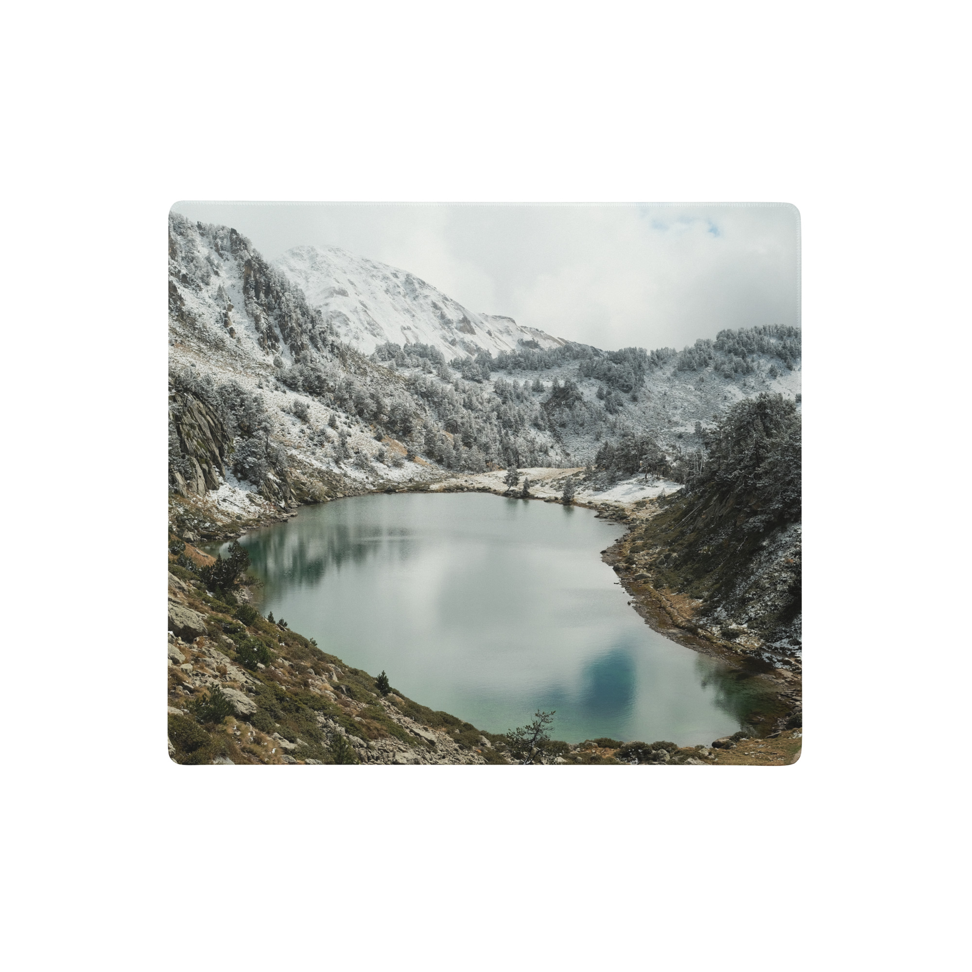 Mountains #1 – Snowy lake – Gaming mouse pad - Image 2