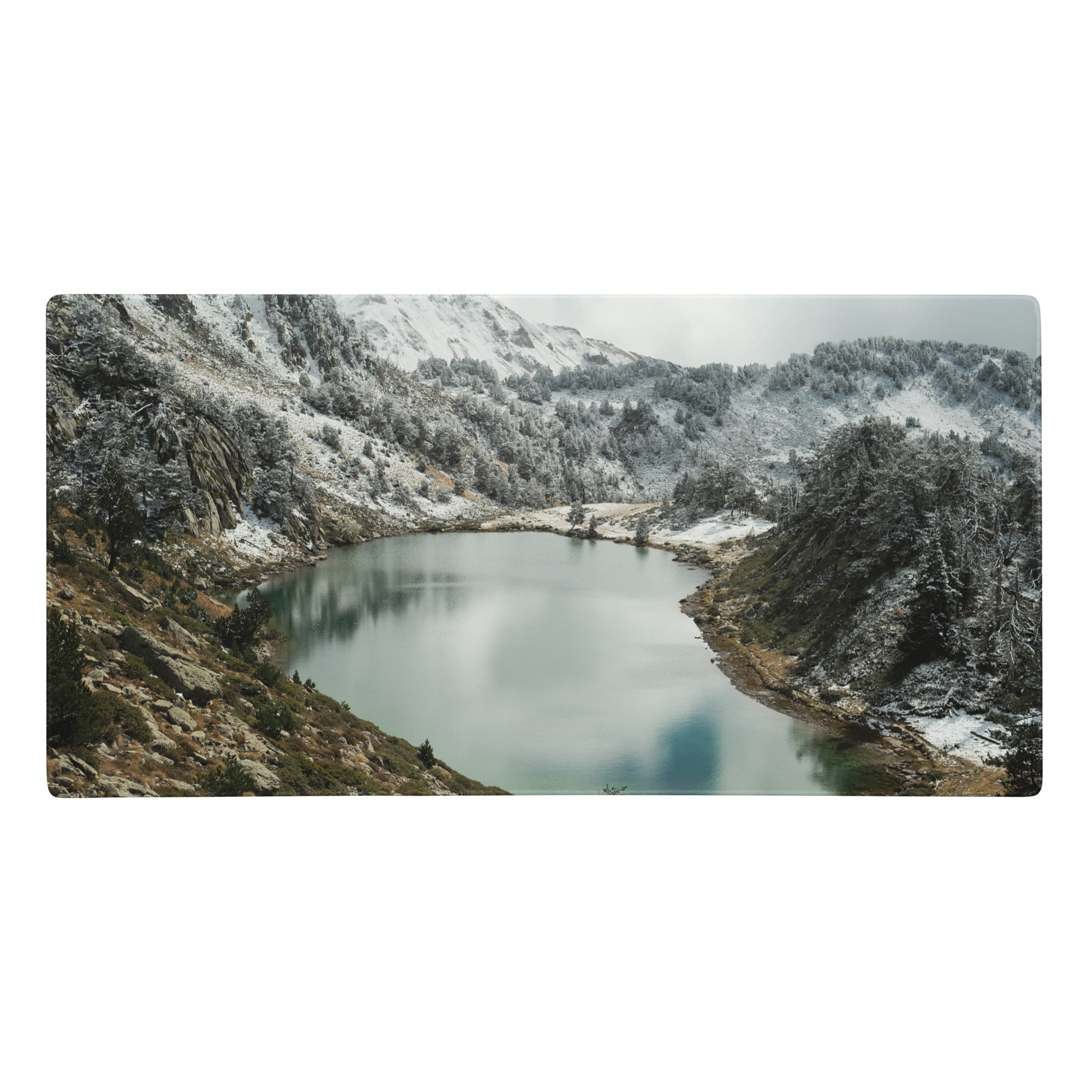 Mountains #1 – Snowy lake – Gaming mouse pad - Image 3