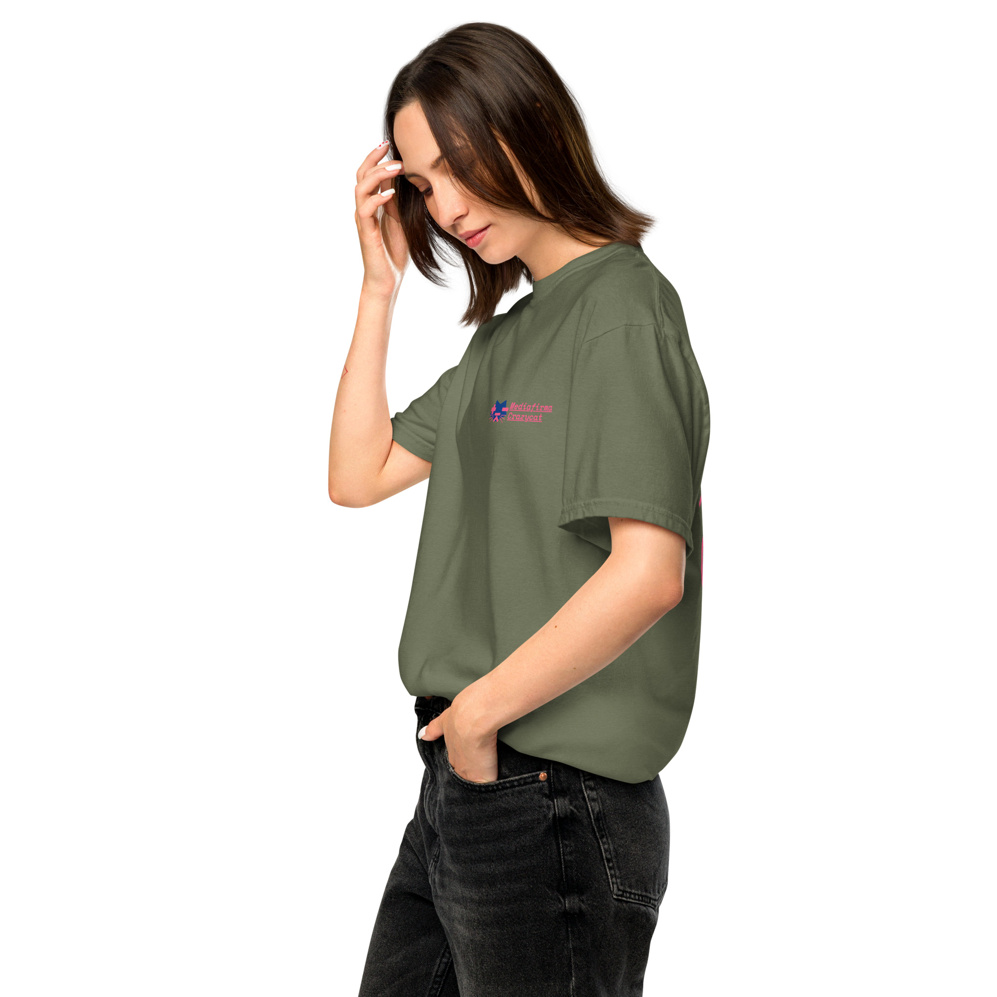Crazycat Crew Basic Tee - Image 14