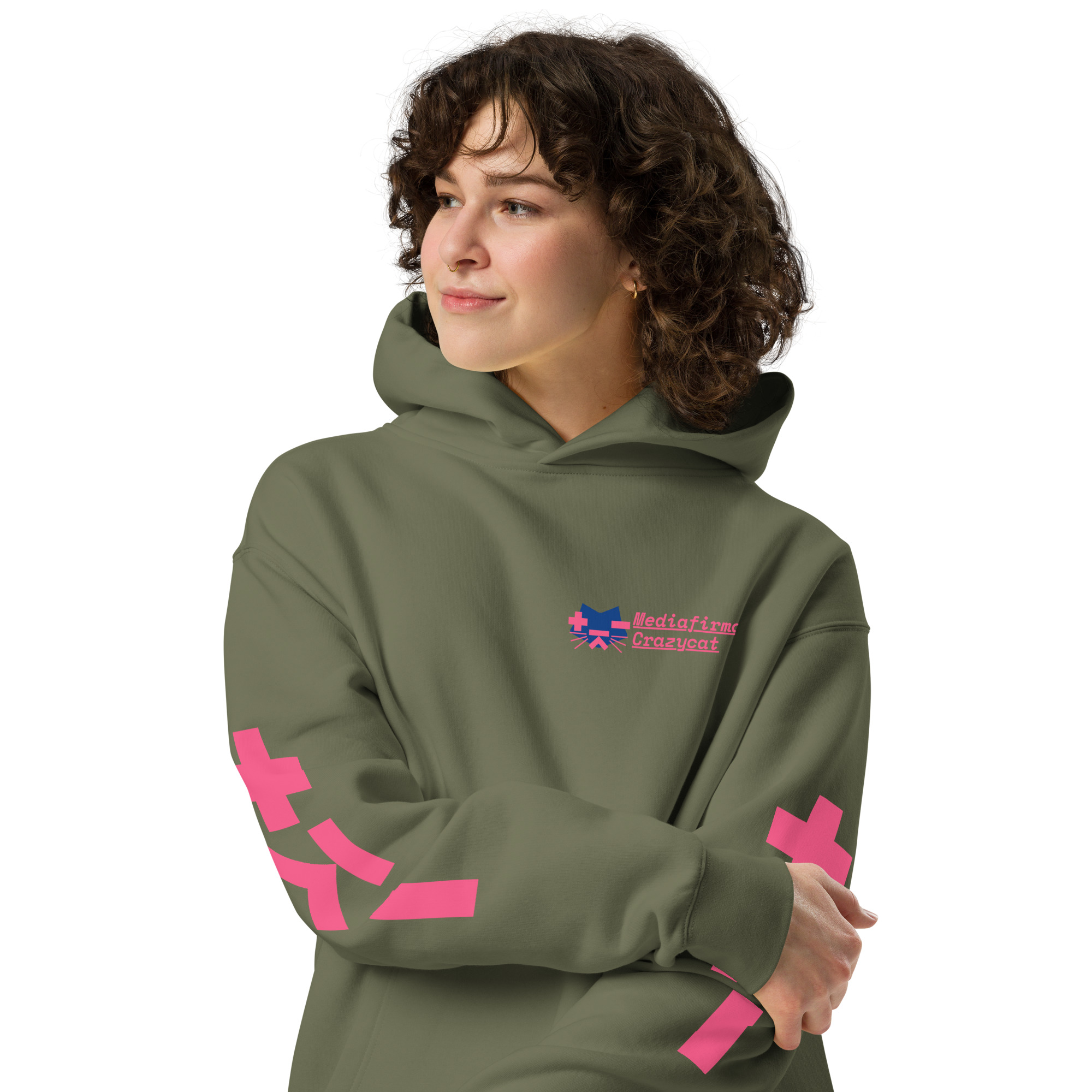 Crazycat Crew oversized hoodie - Image 4