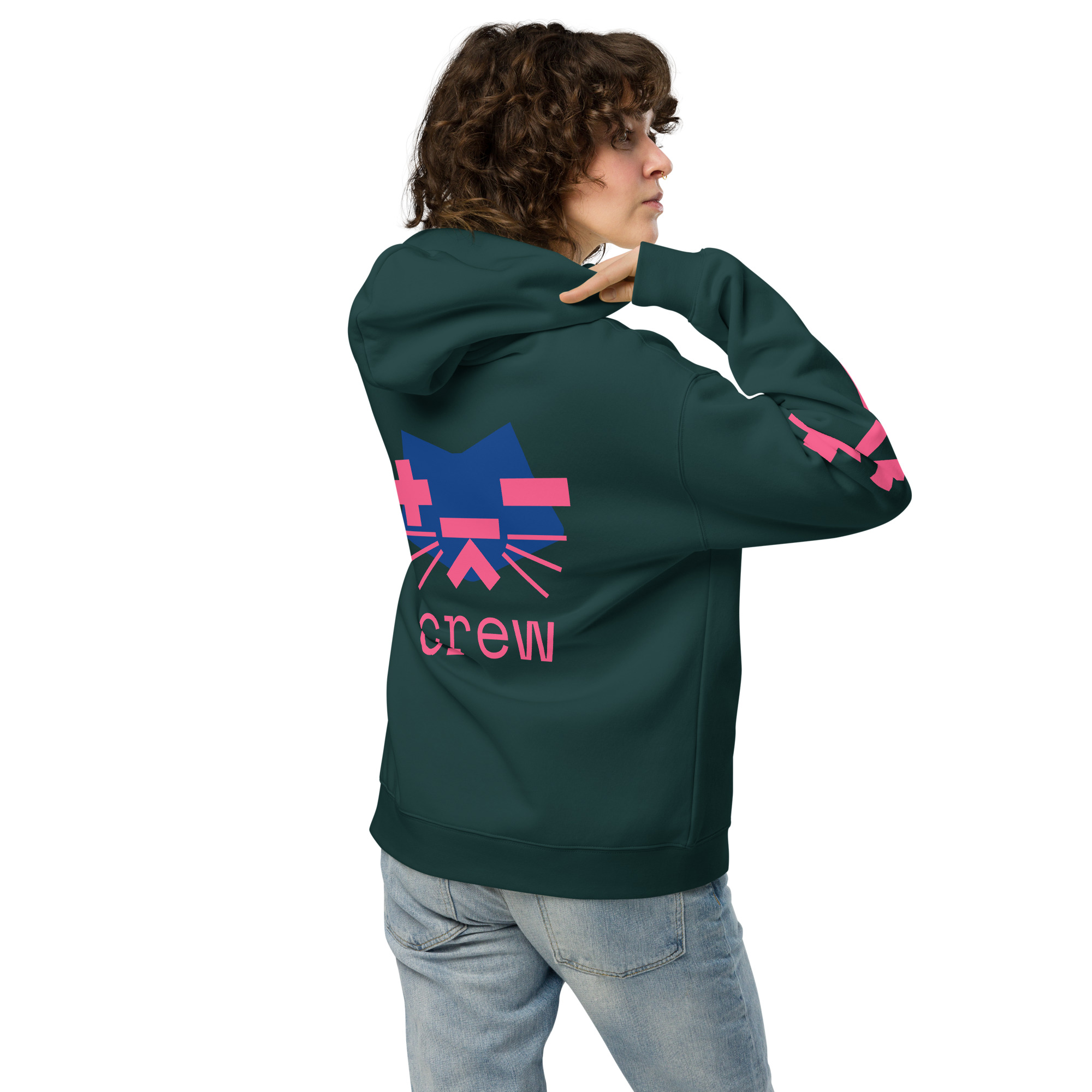 Crazycat Crew oversized hoodie - Image 3